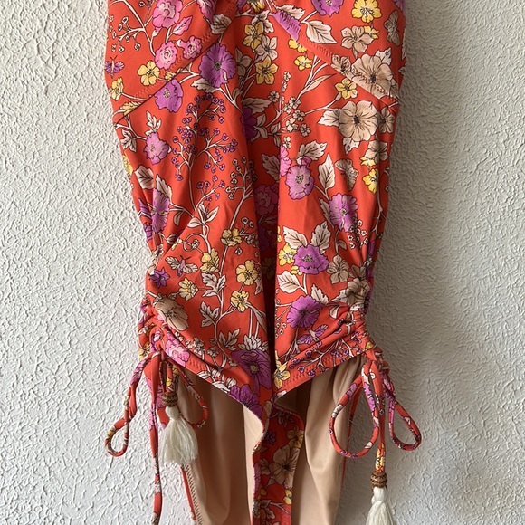 Spell Floral Orange One Piece Swimsuit - Picture 9 of 14